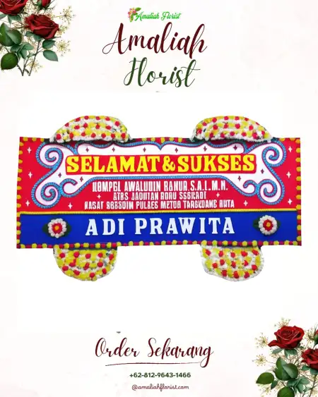 Papan Bunga Ucapan Selamat Akelamo